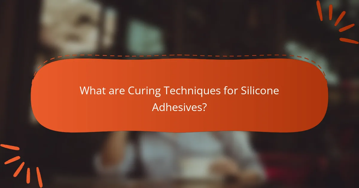 What are Curing Techniques for Silicone Adhesives?